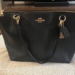 Coach Ava Tote - Navy with Gold Accents